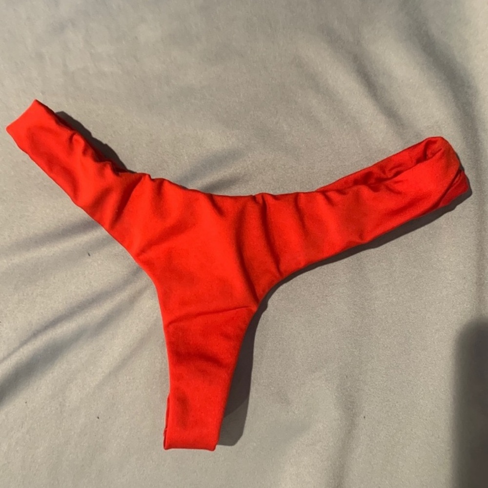 coulborne red bikini bottoms